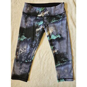 Lululemon Wunder Under Crop Denim Luon Milky Way Womens Size 10